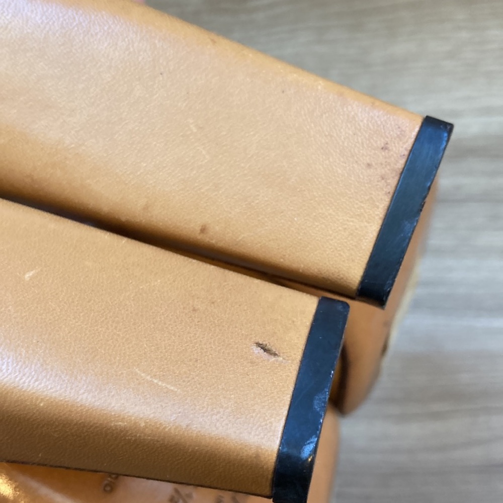 Prada sling back pointy shoes sandals size 35,5 rectangle heel - Picture 14 of 16